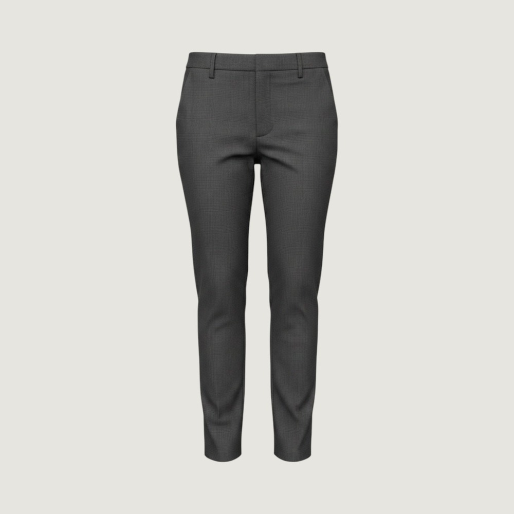 Zara‎ Gray Glen Plaid Slim Fit Trousers Dress Pants Womens Size 8
